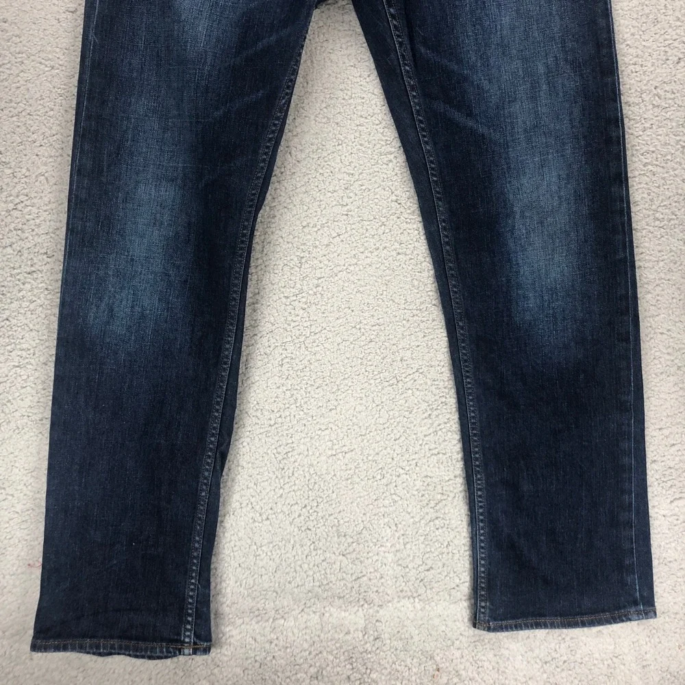 Banana Republic Mens Straight Fit Jeans 33x32 Dark Wash Stretch Denim Blue Pants